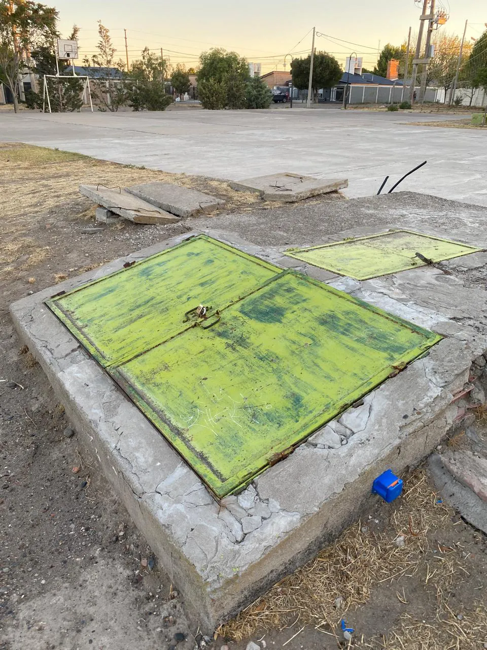 BARRIO VIRGEN DEL ROSARIO PLAZA CISTERNA BOMBA DE AGUA